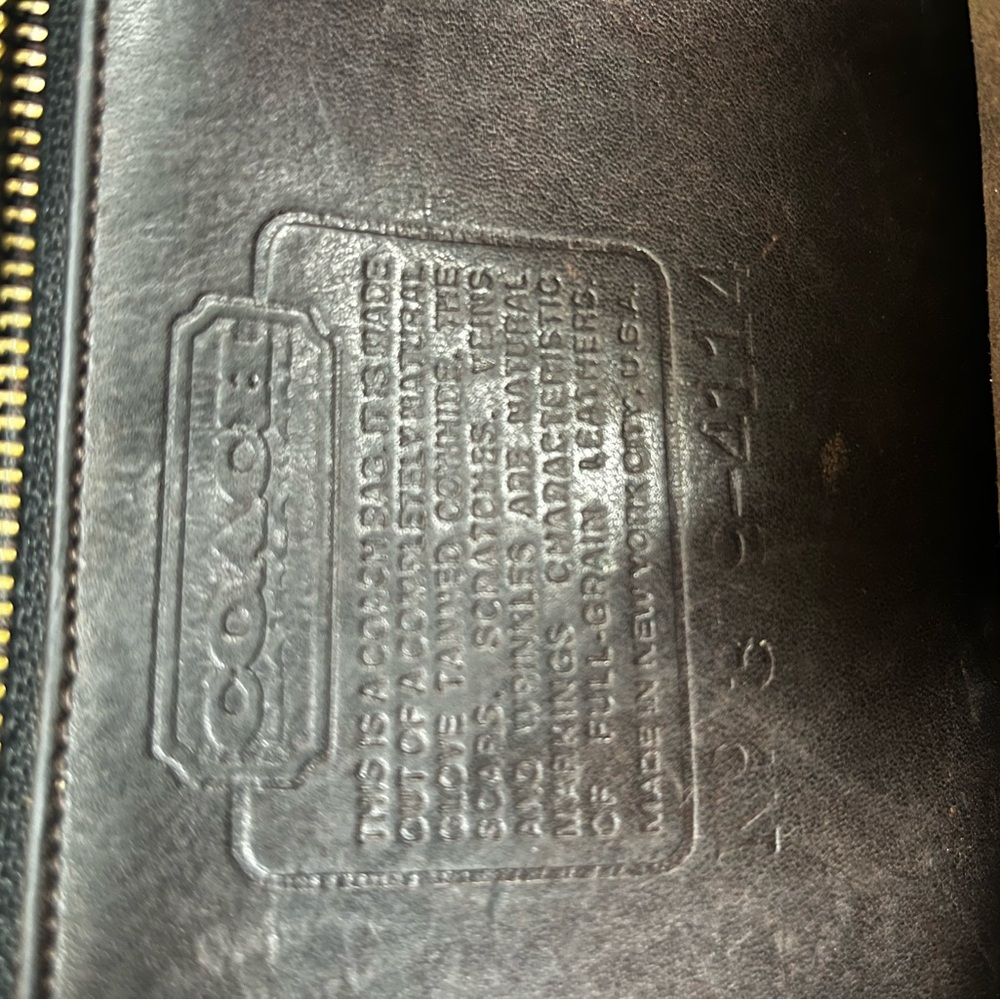 Vintage Coach Brown Leather Bag